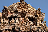 The great Chola temples of Tamil Nadu - The Brihadishwara Temple of Thanjavur. the auxiliary Ganesh shrine. 